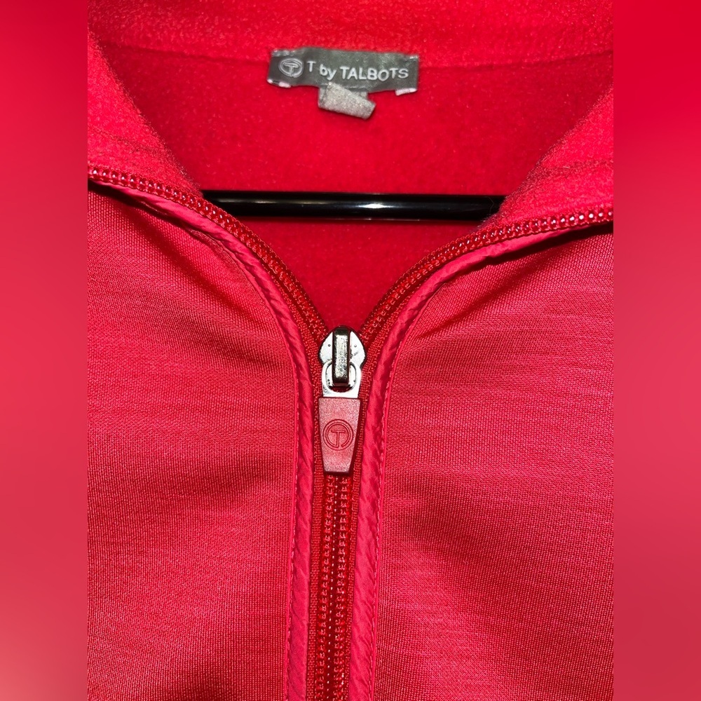 Talbots Red Full-Zip Jacket - Picture 4 of 9